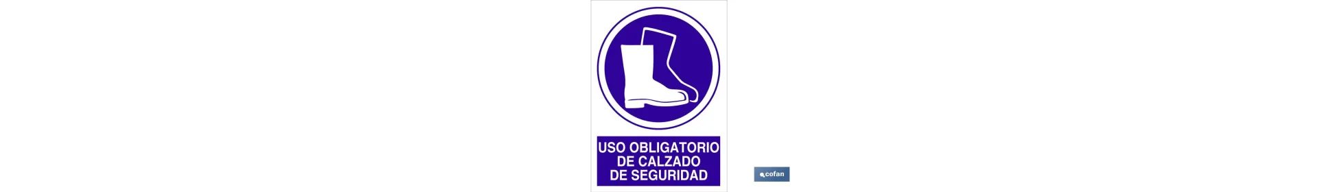 Uso obligatorio de calzado de seguridad