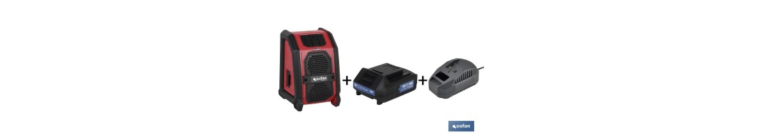 Pack Altavoz Bluetooth + Batería 1.5Ah + Cargador