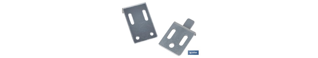 Set Colgador de Escuadra para Espejos | Medida: 30 mm | Acero Galvanizado