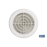 Rejilla de Ventilación para Empotrar a Tubo con Clip | Fabricada en ABS Blanco | Diferentes Diámetros