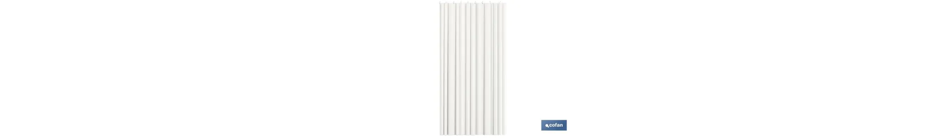 Cortina de Baño Impermeable para Ducha | Diferentes colores y tamaños | Incluye anillas