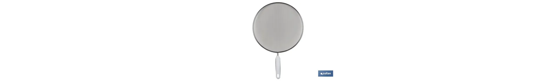 Tapa antisalpicaduras de acero inoxidable | Con mango resistente y antideslizante | Protección frente a salpicaduras
