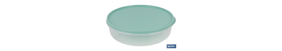 Fiambrera para Tortilla Redonda | En Tres Colores| Medida: 24,5 x 6,5 cm