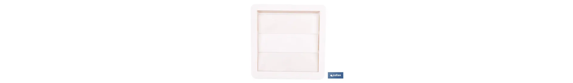 Rejilla de Ventilación con 4 Lamas Móviles | Abs Blanco | Varias