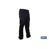 Pantalón de Trabajo Elástico Tipo Denim | Tallas de la 38 a la 64 | Color Azul Marino