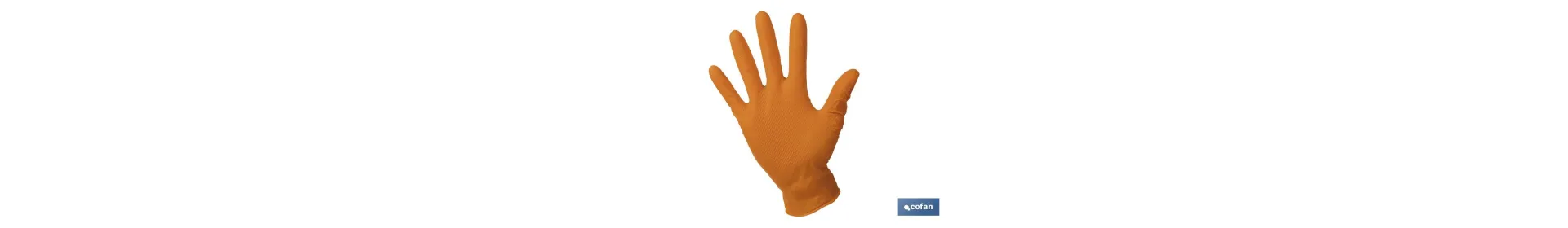 Caja de 100 Guantes de Nitrilo con Textura Diamantada | Tallas de la