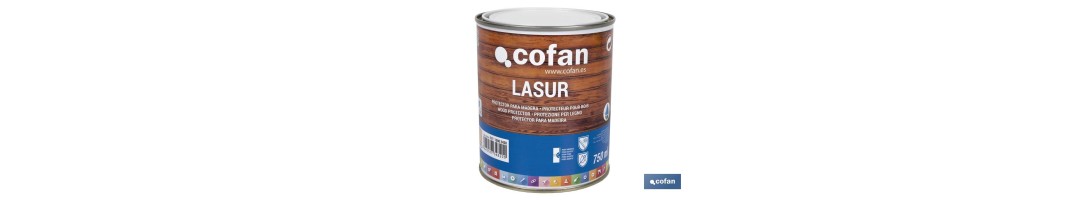 Lasur Protector al Agua para Madera | Acabado Mate | Diferentes Tamaños y Colores