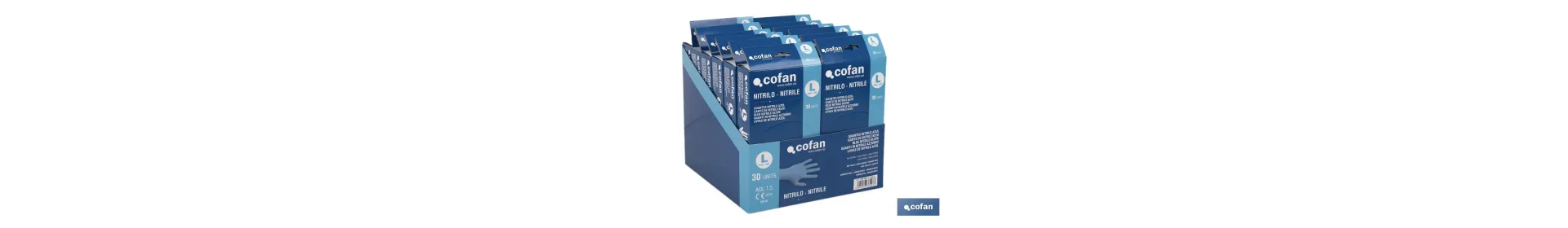 Caja Dispensadora de Guantes de Nitrilo Sin Polvo | Caja de 30