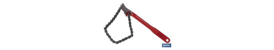 Llave de cadena reversible | Medidas: 4 y Longitud: 300 | Herramienta de fontanería