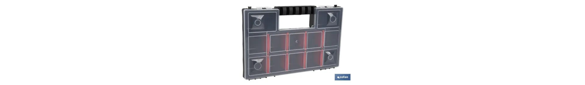Estuche Organizador con compartimentos para productos pequeños | Tres medidas diferentes