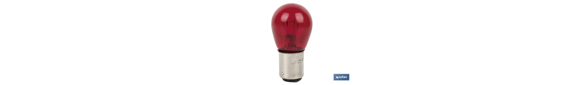 Lámpara de 2 polos centrada de 12 V | Casquillo de tipo BAY15d | Bombilla P21/5W | Varios colores