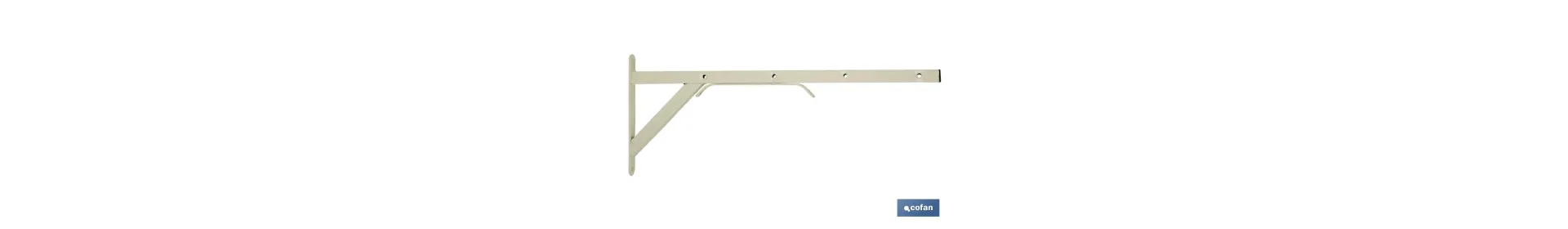 Tendedero de Pared con Forma de Escuadra en Color Blanco | Medida: 50