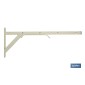 Tendedero de pared con forma de escuadra en color blanco | Medida: 50 x 20 cm