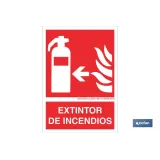 Extintor de incendios Pictograma + Texto