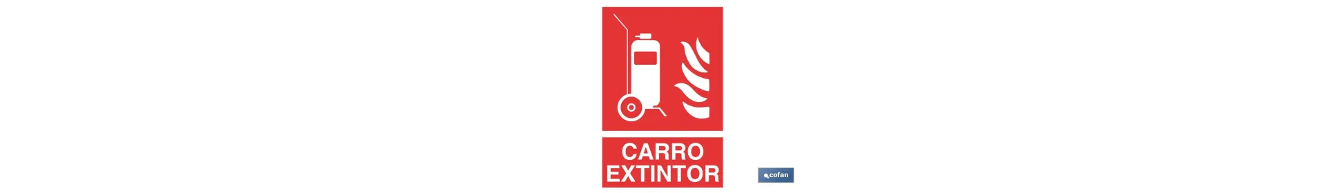 Carro Extintor Pictograma + Texto