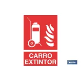 Carro Extintor Pictograma + Texto
