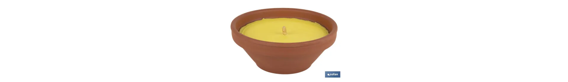 Comprar Velas Aromáticas de Citronela en Recipiente de Terracota |