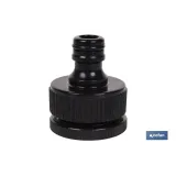 Set de 2 piezas para conectar manguera | Conector con rosca de 1 y adaptador de rosca hembra de 3/4