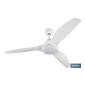 Ventilador de techo blanco con 3 aspas y luz led | Motor DC (bajo consumo) y potencia de 55 W