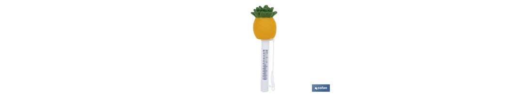 Termómetro Flotante de Piña para Piscinas | Medición Precisa y Diseño Divertido