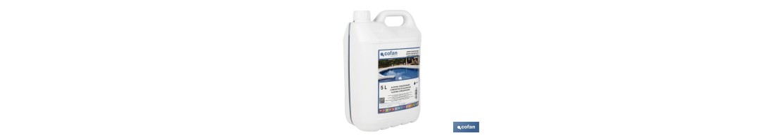 Algicida concentrado de 5 litros para piscinas | Prevención de algas y agua cristalina