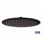 Cabezal de ducha redondo orientable | Diseño extrafino | Tecnología antical | Medidas: Ø24,5 cm | Disponible en acabado negro m