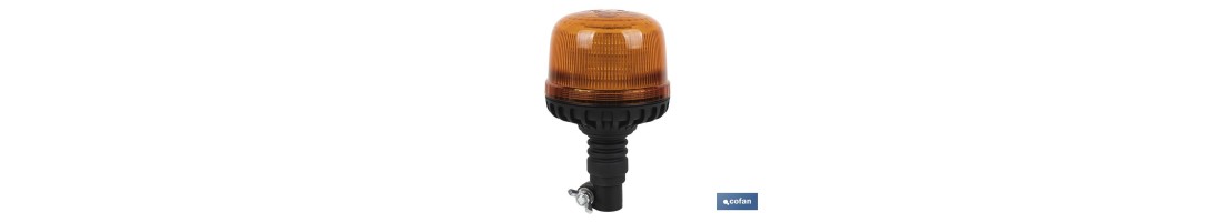 Luz Estacionaria destellante Led Naranja Clase 1 | ECE R65 | Para soporte flexible de 12/24 V | Clasificación de Protección IP6