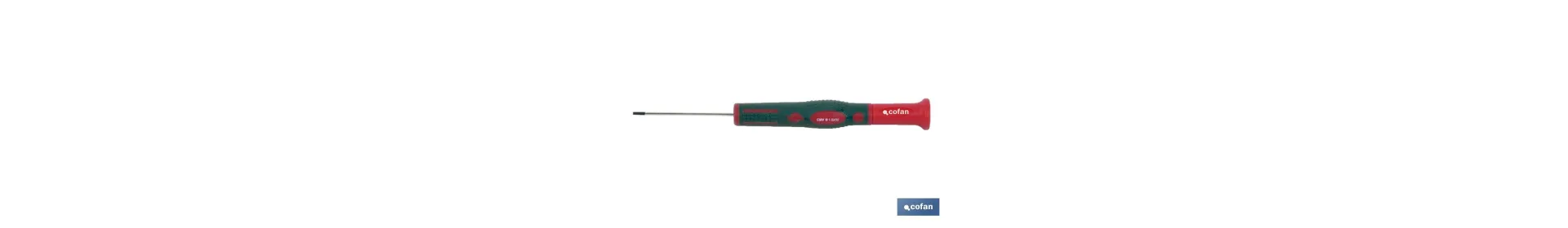 Destornillador Plano | Herramienta de precisión | Medidas de huella desde 1,6 hasta 3 mm