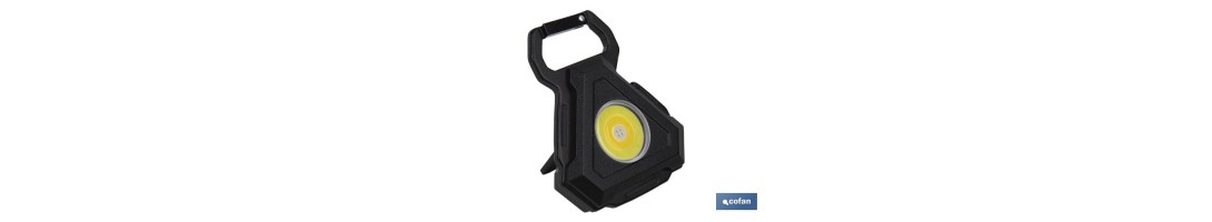 Linterna pequeña Cob Led Recargable | Mini linterna led con gancho para colgar e imán extra fuerte