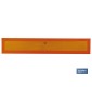 Placa V6 para vehículos largos | Material: aluminio | Recubrimiento con vinilo réflex N2 | Señalización homologada | Fácil de i