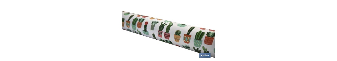 Mantel antimanchas | Estampado de cactus | Materiales: vinilo y poliéster | Impermeable | Fácil de limpiar | Disponible en dife