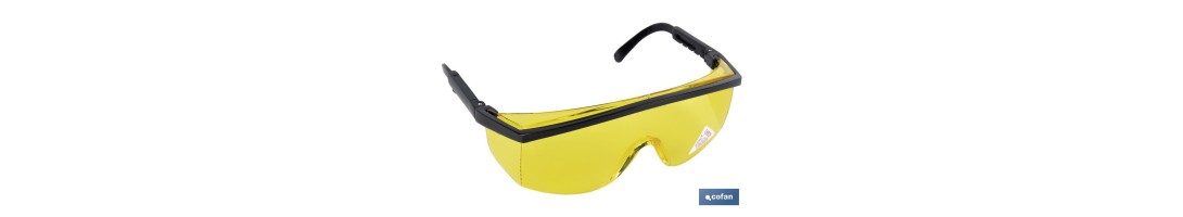 Gafas de Seguridad | Lente Color Amarillo | Protección UV | EN 166:2001