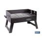 Barbacoa de carbón portátil plegable | Con parrilla cromada | Asas laterales | Compacta y fácil de transportar | Medidas: 45,5 