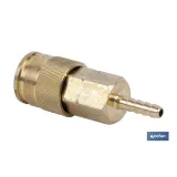 Enchufe rápido espiga tubo Ø13mm de Gran caudal