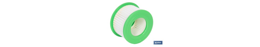 Filtro HEPA lavable y reutilizable para aspiradoras | Compatible con aspiradoras 45053301 y 45053302 | Alta eficiencia | Medida