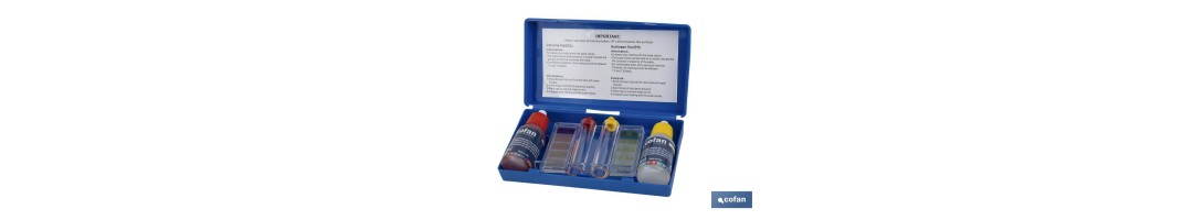 Kit con test de cloro y pH para piscinas | Medidor y analizador de agua